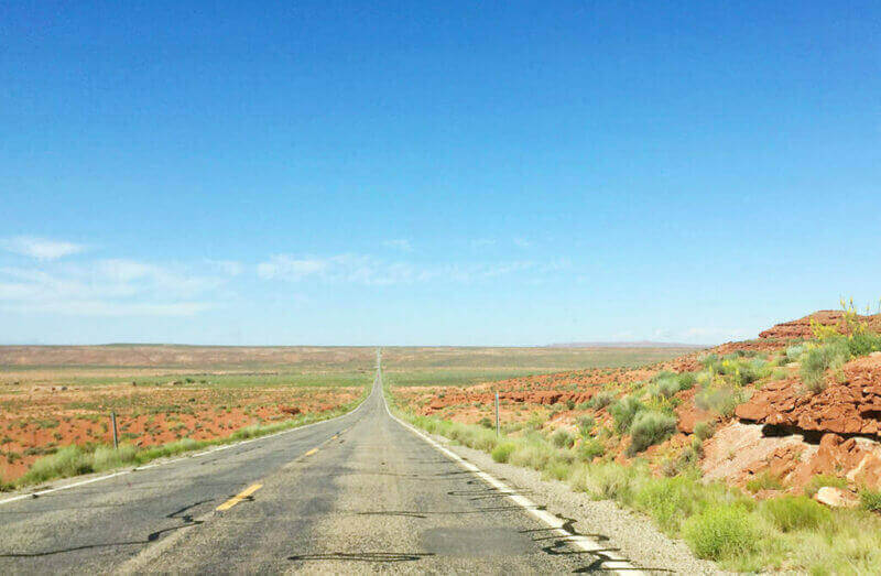 A red desert in Utah