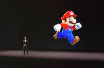 Shigeru Miyamoto, creator of many of Nintendo's iconic franchises, at the Apple Keynote on September 7, 2016
