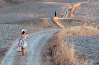 She's So Bright - Sunrise at Val d'Orcia