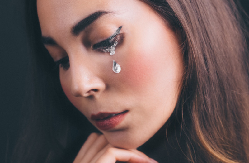 The Dark Side of Creativity - Article by She's So Bright. Vintage, Portrait, Moody, Sadness, Dark, Tear, Jewels