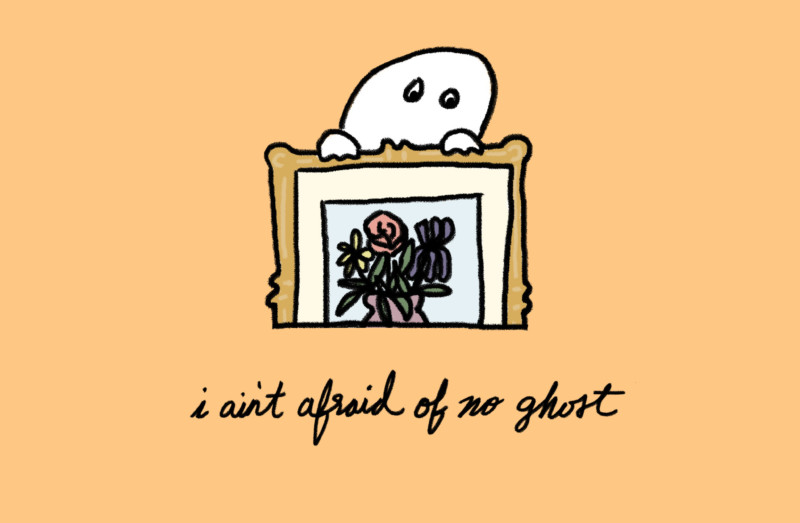 What’s the Spookiest Thing That Ever Happened To You? - She's So Bright, Opinion, Graphic, Illustration, Hand drawn, Spooky, Ghost Stories, Halloween, Spooky.
