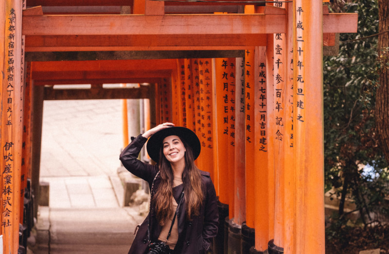 The Best Day at the Kyoto Fox Shrine - She's So Bright, Japan, Kyoto, Fushimi Inari Shrine, Travel, World Spots, Wanderlust, Tourist, Must See, Travel Photography, Patterns